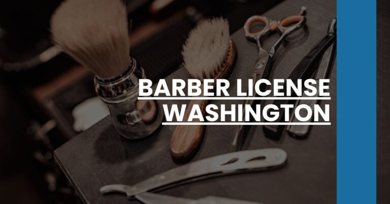 Barber License Washington